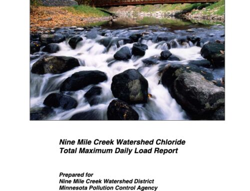 Nine Mile Creek Watershed Chloride Total Maximum Daily Load Report 2010