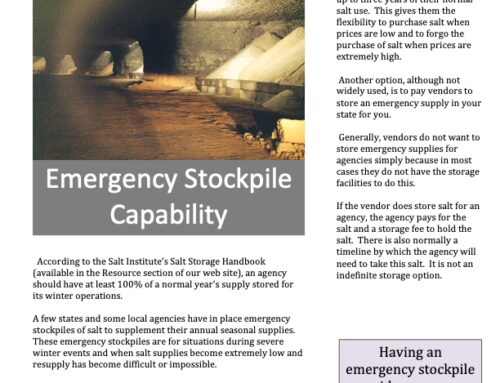 Emergency Stockpile Capability